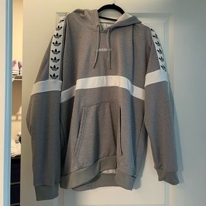 Adidas Gray XL Hoodie. Lightweight athletic material.